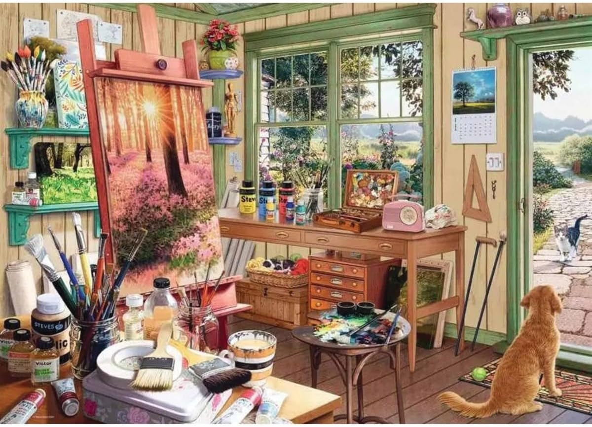 Ravensburger Puzzle 1000 Teile – Mein Unterschlupf: das Lager des Künstlers Puzzle Naty Shop