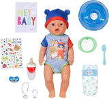 BABY Born Jonas – Babypuppe 43 cm – 10 Funktionen inklusive Zubehör und Matratze – Funktioniert komplett ohne Batterien – Geeignet für Kinder ab 3 Jahren