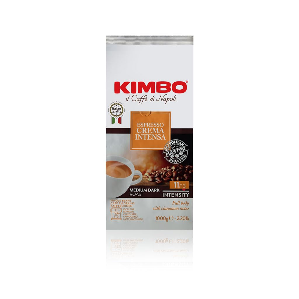 Ganze Kaffeebohnen Crema Intensa, mittlere Röstung, 1 kg Beutel