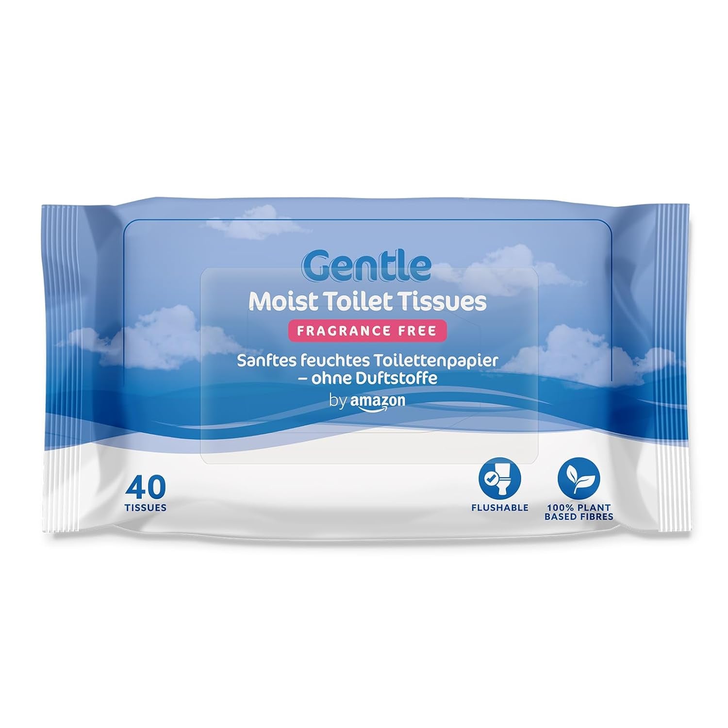 Von Amazon: Weiche, feuchte, geruchlose, fein saugfähige, parfümfreie Toilettentücher, 240 Stück (6 Packungen à 40 Stück) (ehemals Marke Presto!)