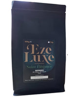 Kaffee Espresso Noire Elegance 500g – 50 % Arabica und 50 % Robusta aus Brasilien und Indien – mittlere Röstung, kräftig und cremig mit dunkler Schokolade – Intensität 8 – inkl. kostenlose Espressomaschine