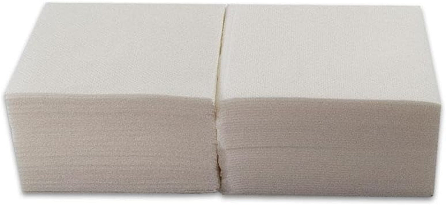 , Papier-Cocktailserviette, 1/4-Falz, Spitze, 150 Servietten, Weiß