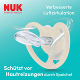 NUK Perfect Match Air Night Schnuller für Babys | 0-6 Monate | Im Dunkeln leuchtende Schnuller, die die Luftzirkulation fördern und das Sabbern verhindern | 95 % Akzeptanz bei Babys** | Löwe | 2 Stück