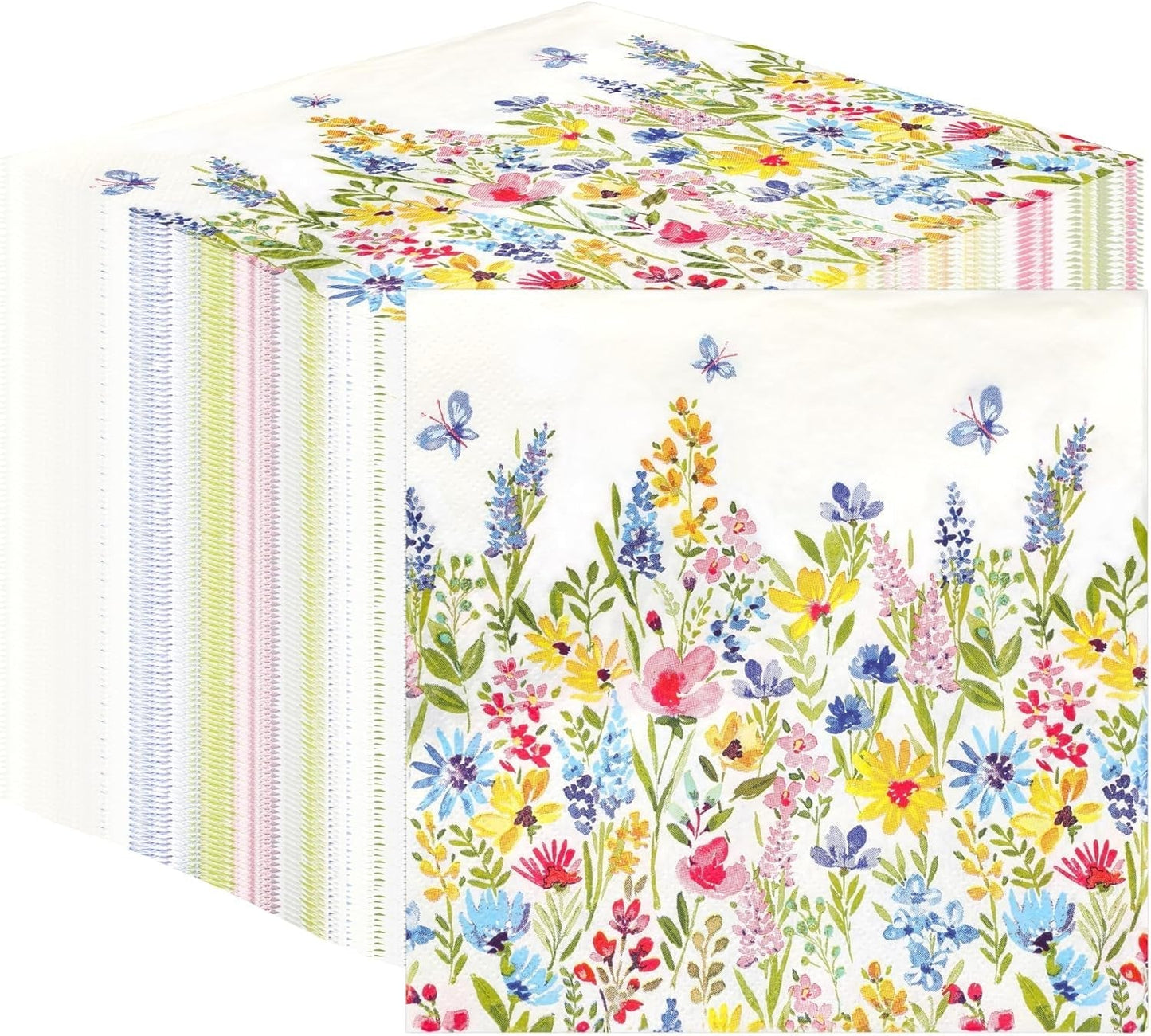 Talking Tables Table Kind Einwegservietten, weiche Papierservietten, Einwegservietten mit Blumenmuster, für Hochzeiten oder den täglichen Gebrauch, umweltfreundlich, kompostierbar, recycelbar