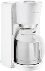 Filterkaffeemaschine Rowenta CT3811 Adagio Milano | Mit Thermokaraffe aus Edelstahl | 10-15 Tassen | Automatisches Herunterfahren | Weiß/Edelstahl