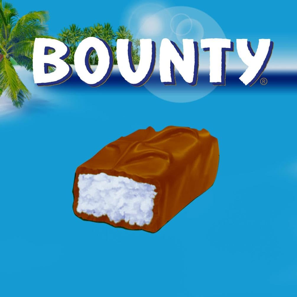 Bounty Schokoriegel Kokos-Schokoladengeschmack, 24 Riegel in einer Packung (24 x 57 g)