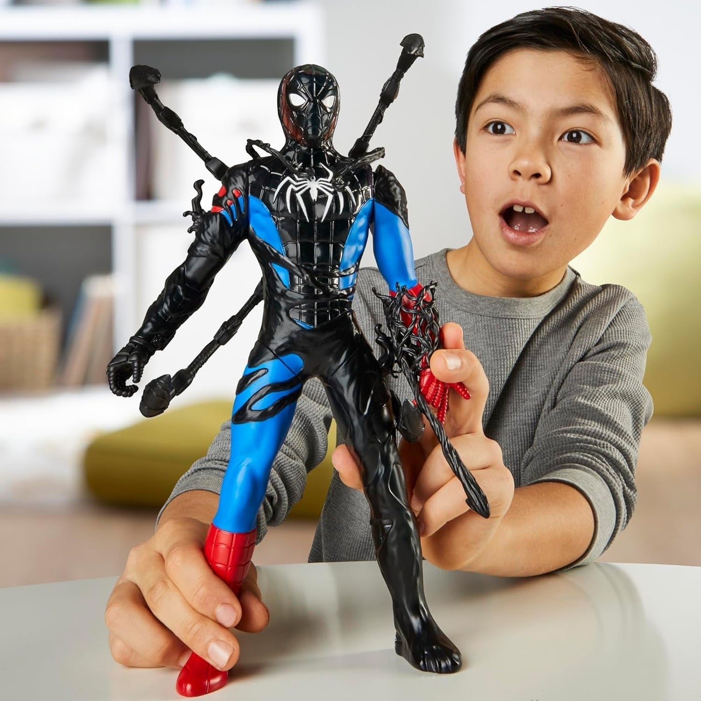 Marvel Spider-Man Venomversus Spider-Man Color Changer Actionfigur mit Zubehör Actionfiguren Naty Shop