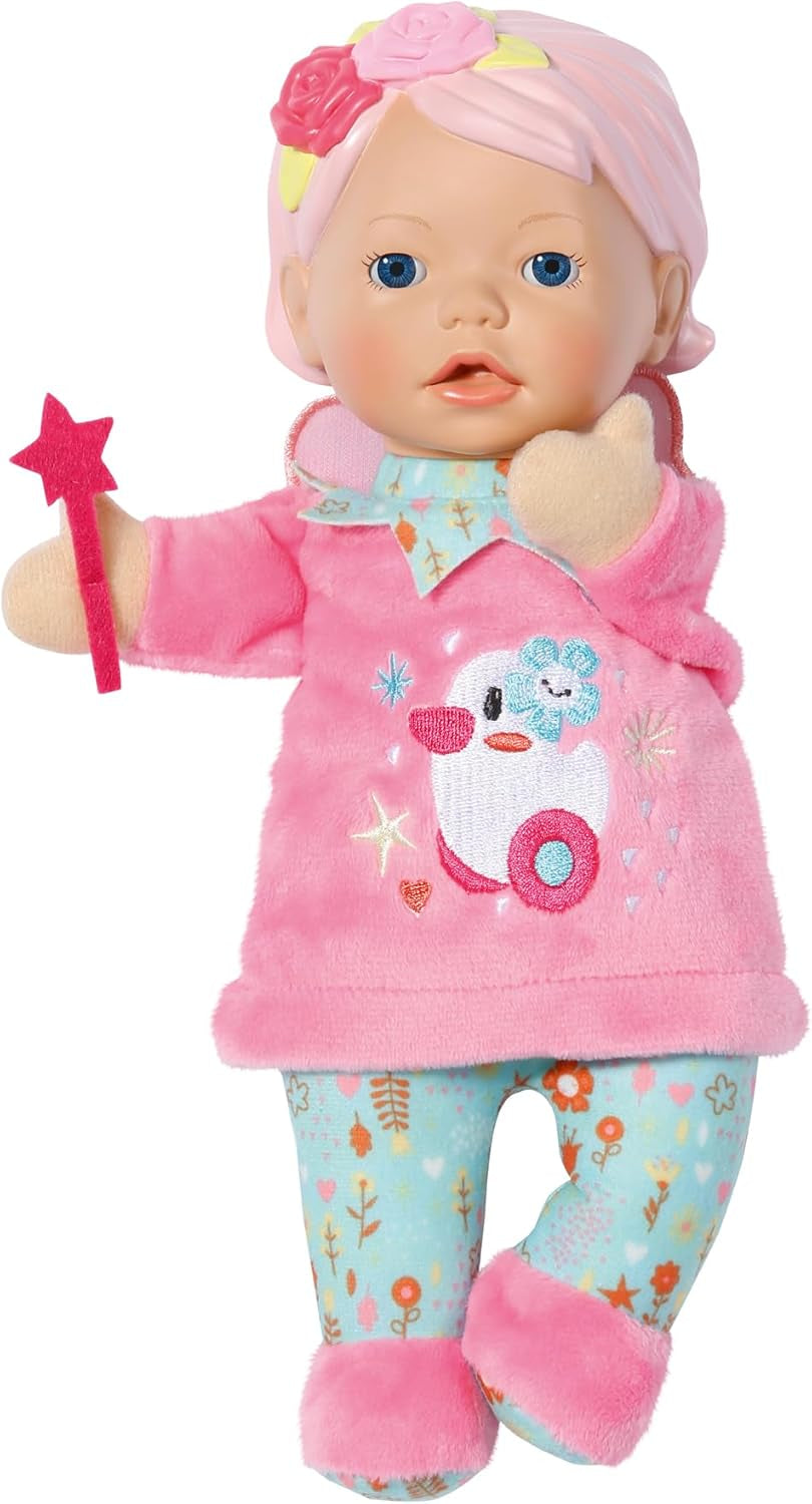 BABY born for Babies Fee Weichkörperpuppe mit Fingertaschen in den Armen 26cm hohe Handpuppe 834695 Zapf Creation