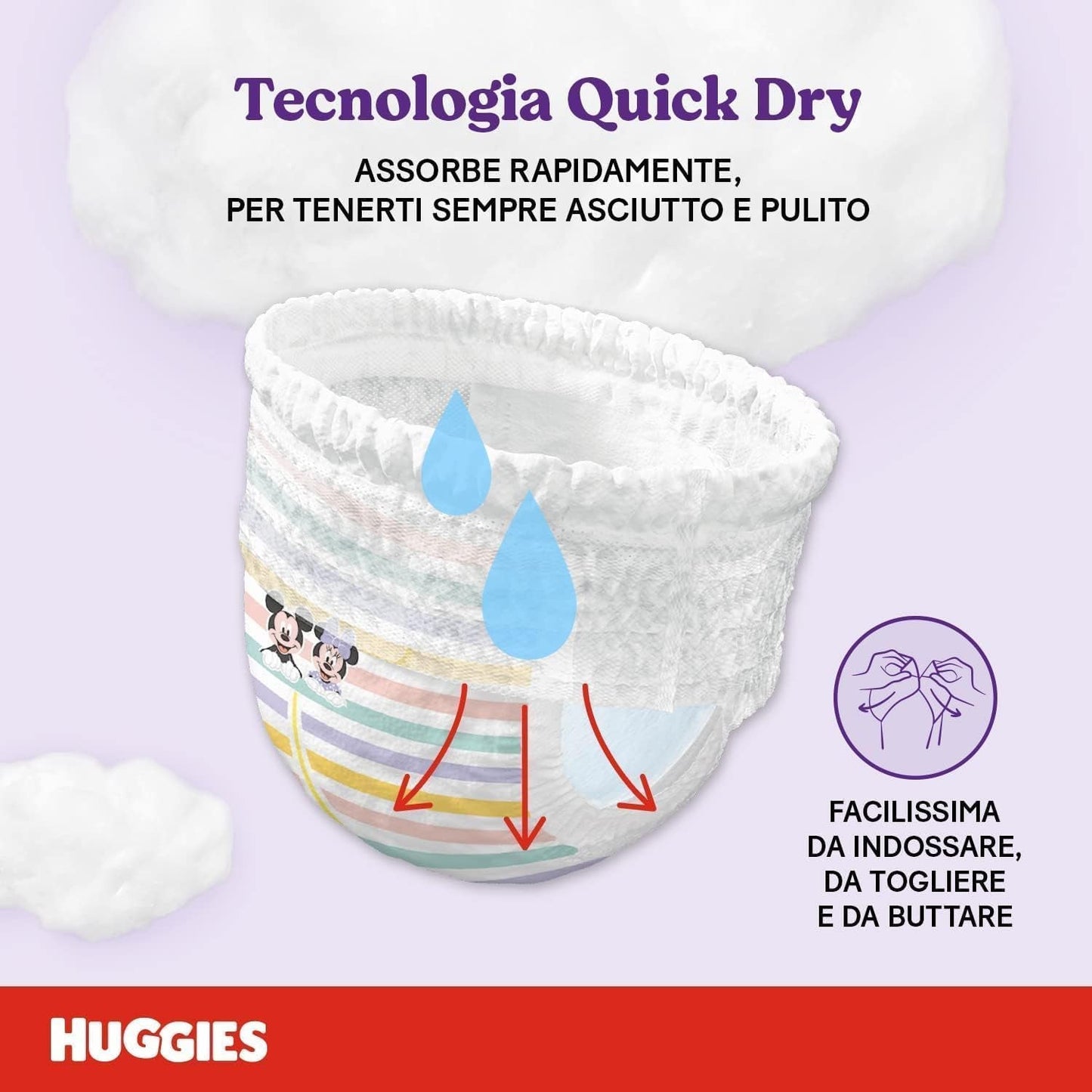 Huggies Ultra Comfort, Höschenwindeln, Größe 5 (12–17 kg), Packung mit 68 Höschenwindeln