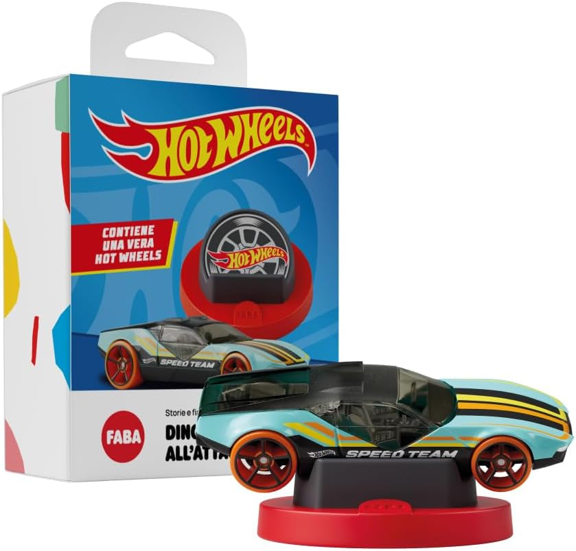 Hot Wheels Dinosaurier-Angriffs-Klangfigur – Geschichten und Klanggeschichten für Jungen und Mädchen von 3–5 Jahren, Spielzeug mit Lerninhalt, italienische Version Jucarii Bebe Naty Shop