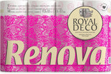 Toilettenpapier Renova 4 Schichten weiß dekoriert duftend – 12 Rollen Rolle Blanco Decorado Perfumado