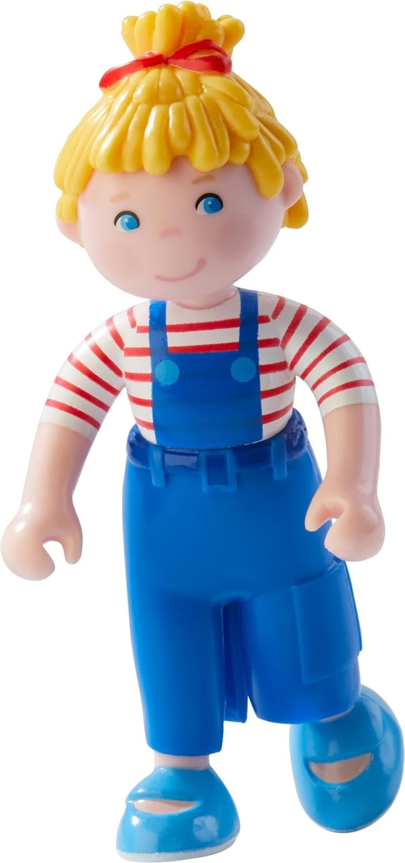 HABA 303672 - Kleine Freunde - Conni | Süße Minipuppe ab 3 Jahren | Robuste Klapppuppe aus Kunststoff für langanhaltenden Spielspaß | Geschenk für alle Conni Papusi Naty Shop Fans
