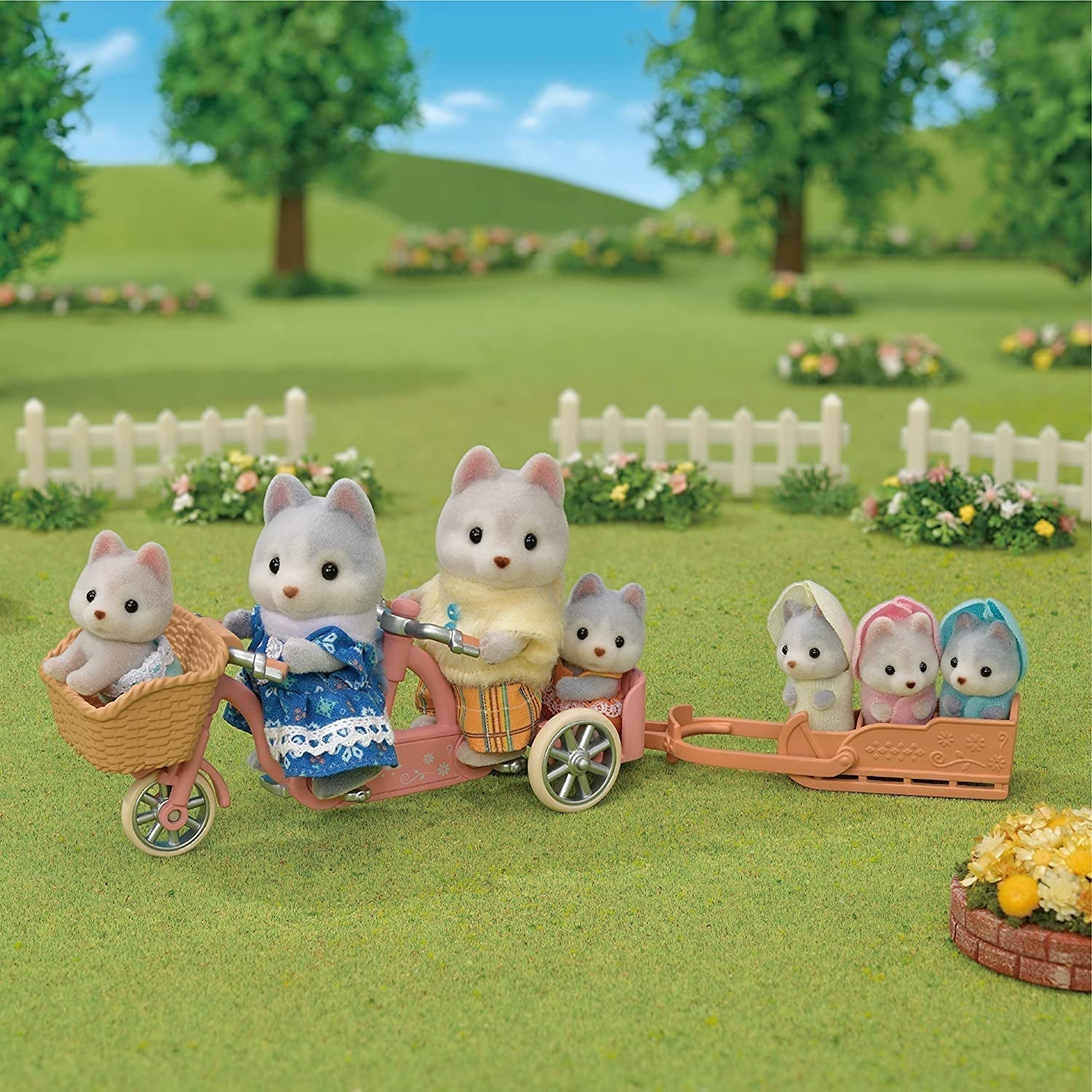 Sylvanian Families L5636 Husky Family Naty Shop-Puppen
