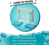 LEGO Disney Frozen Elsas Eispalast, Schloss der Eiskönigin, Prinzessin ELSA und Anna Puppenspielzeug, plus 2 Tierfiguren, tolles Geschenk für 4-jährige Mädchen und Jungen 43238 Bausets Besuchen Sie den LEGO-Store