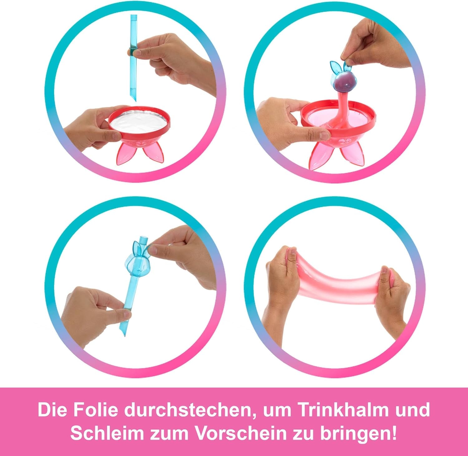 Barbie Pop Reveal Puppe und Zubehör-Set, Shakes-Serie, süße, duftende Kätzchen-Modepuppe und Haustier mit 8 Überraschungen, einschließlich Farbwechsel, JCN87