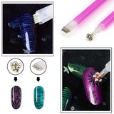 Nail Art Werkzeug Magnetstift, 10 Stück Nagel Magnet Stick Tool Set, Nagel Magnet Stift Und Starker Magnet Stock Punktierungsstifte Für DIY 3D Magnetics Katzenauge UV Gel Polnische Nagel Kunst