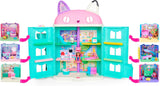 GABBY'S DREAMWORKS PUPPENHAUS – Deluxe-Zimmer, Cakey-Konditorei, Kuchi-Küche (rumänisch: Cakey), 3 Möbelstücke und 2 Überraschungsboxen mit Zubehör, geeignet für Kinder ab 3 Jahren