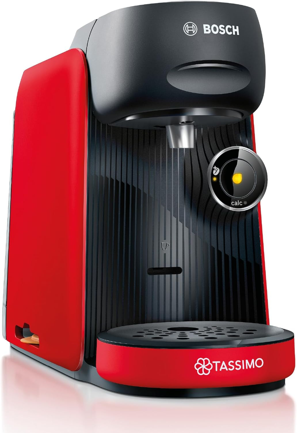 Bosch Tassimo finesse TAS162E Kapsel-Espressomaschine, 70 Getränke, intensiverer Kaffee auf Knopfdruck, automatische Abschaltung, nachhaltig, perfekte Dosierung, 1400 W, schwarz/schwarz