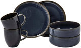 Villeroy & Boch Crafted Denim Frühstücksset, 6-teilig, für 2 Personen, blau