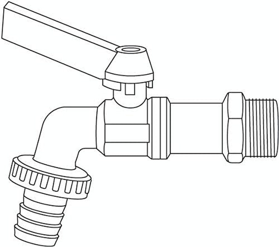 Gardena Kugelhahn: Innen- und Außenventil, 26,5 mm (G 3/4 Zoll) Gewinde, für 1/2 Zoll (13 mm) Schläuche (7332-20)