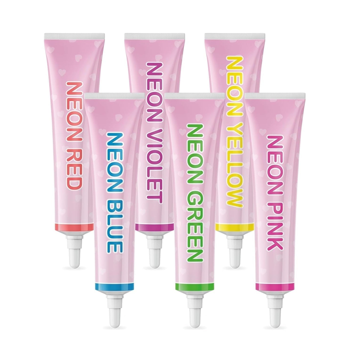 Goodbake Neonlebensmittelfarben 6 Farben Set – Intensive Lebensmittelfarbe – Lebensmittelfarbpaste – Zum Einfärben von Torten, Fondant, Buttercreme Uvm. – 100 % veganer Naty Shop
