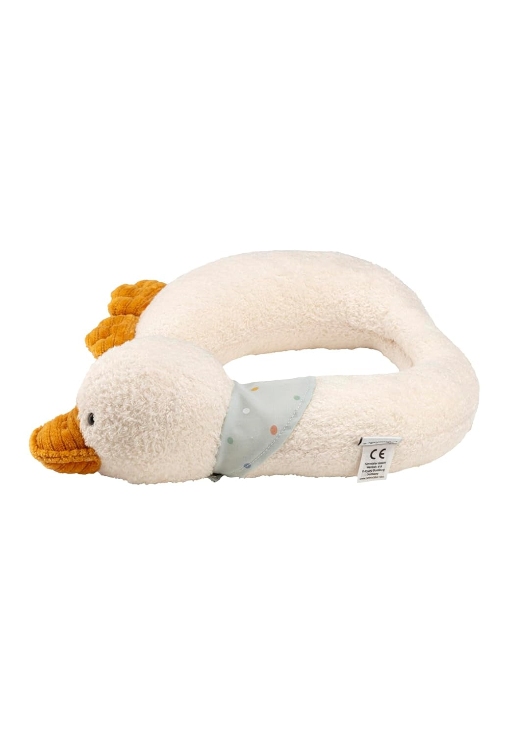 Edda Lou Enten-Nackenstütze, U-förmiges Nackenkissen, Tierkopfkissen für Jungen und Mädchen, ideal für Auto, Flugzeug und Reisen, orthopädische Nackenkissen, Naty Shop