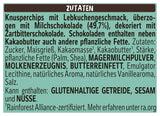 Nestlé Lebkuchen, ein köstlicher und knuspriger Snack mit Lebkuchengeschmack, umhüllt von Milchschokolade und verfeinert mit dekorativen Streifen dunkler Schokolade, 1 Packung (1 x 115 g)