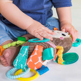 Bright Starts Kinderwagen-Spielzeugfaultier – mit Rassel, Spiegel und Taggie-Loops Babyspielzeug Naty Shop