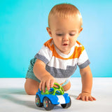 Bright Starts, Oball, Rasselspielzeugauto, grün-blaues Babyspielzeug Naty Shop
