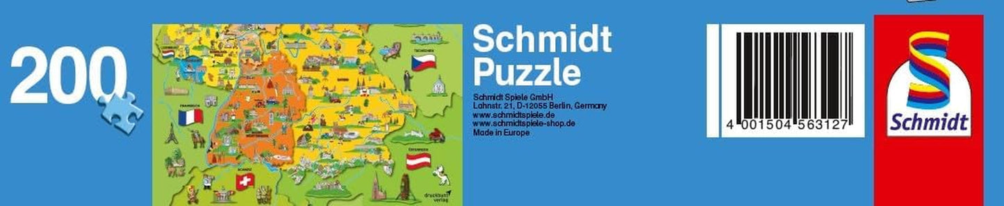 Deutschlandkarte mit Bildern (Puzzle für Kinder) Puzzle Naty Shop