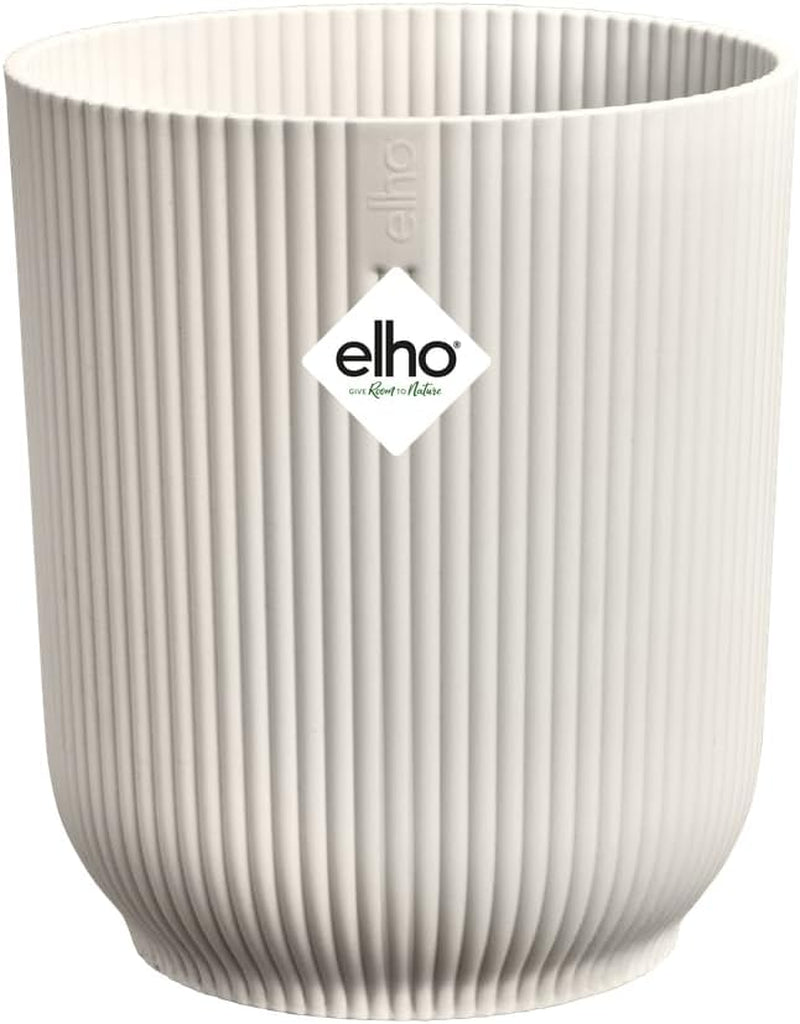 elho Vibes Fold Orchid High 12,5 cm – Orchideentöpfe für den Innenbereich – Blumentöpfe für den Innenbereich – 100 % recycelter Kunststoff – Weiß/Seidenweiß