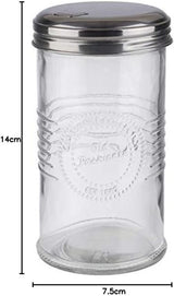 APS 40510 Zuckerspender - OLD FASHIONED, Ø 7,5 cm, H: 14 cm, Glas, 0,35 Liter, Verschluss mit Gewinde aus...