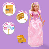 Simba Steffi Love Princess Diamond Princess Spielpuppe mit magischer Schatztruhe, Zepter und Diamanten, 29 cm, ab 3 Jahren