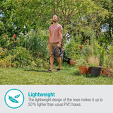 Gardena Liano Life 1/2 Zoll Textilschlauch, Set 30m: Extrem flexibler Textil-Gartenschlauch mit PVC-Innenschlauch, knickfrei, leicht, wetterfest (18457-20)