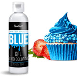 Gel-Lebensmittelfarbe – hochkonzentrierte Gel-Lebensmittelfarbe für Kuchen, Backen, Ostereier, Getränke – zuckerfreie Lebensmittelfarbe für Fondant, Zuckerguss, Schleim, Kuchendekoration (roter Samt, 150 g)