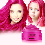 COLAYERIST Waschbares schwarzes temporäres Haarfärbemittel, Haarfärbewachs für Männer und Frauen, Haarwimperntusche für Party oder Cosplay, saubere Haarfärbeprodukte, Haarfärbemittel, Naty Shop Pink