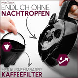 Kaffeemaschine Profi Cook | 8-10 Tassen | Timer | Sensor-Touch-Steuerung | 1,2 Liter doppelwandige Thermoskaraffe | Geschmackssiegel | Filterkaffeemaschine aus Edelstahl | PC-KA 1191