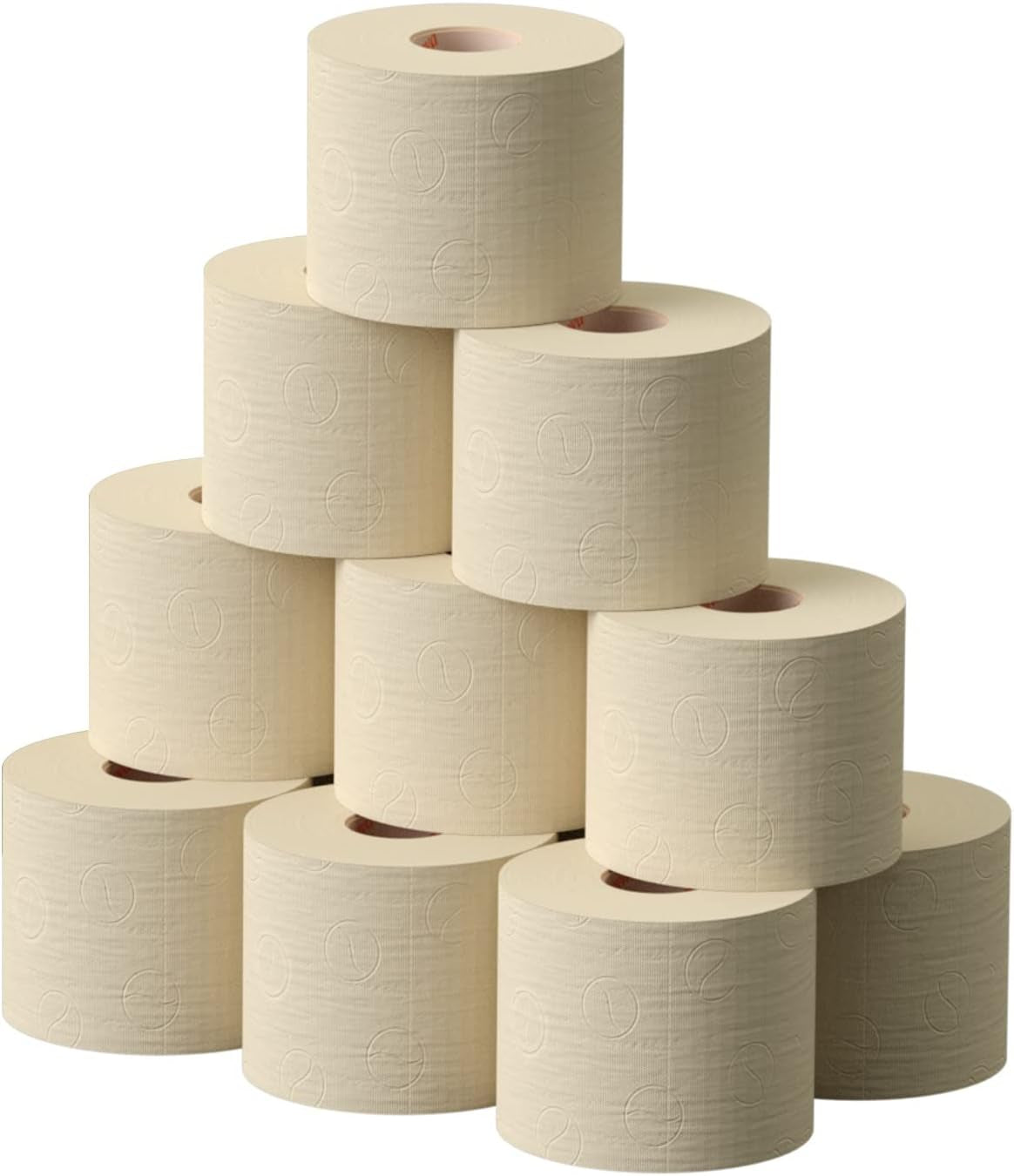 Toilettenpapier Renova Love & Action, Beiger Paket 9 x 12 Rollos-: 108