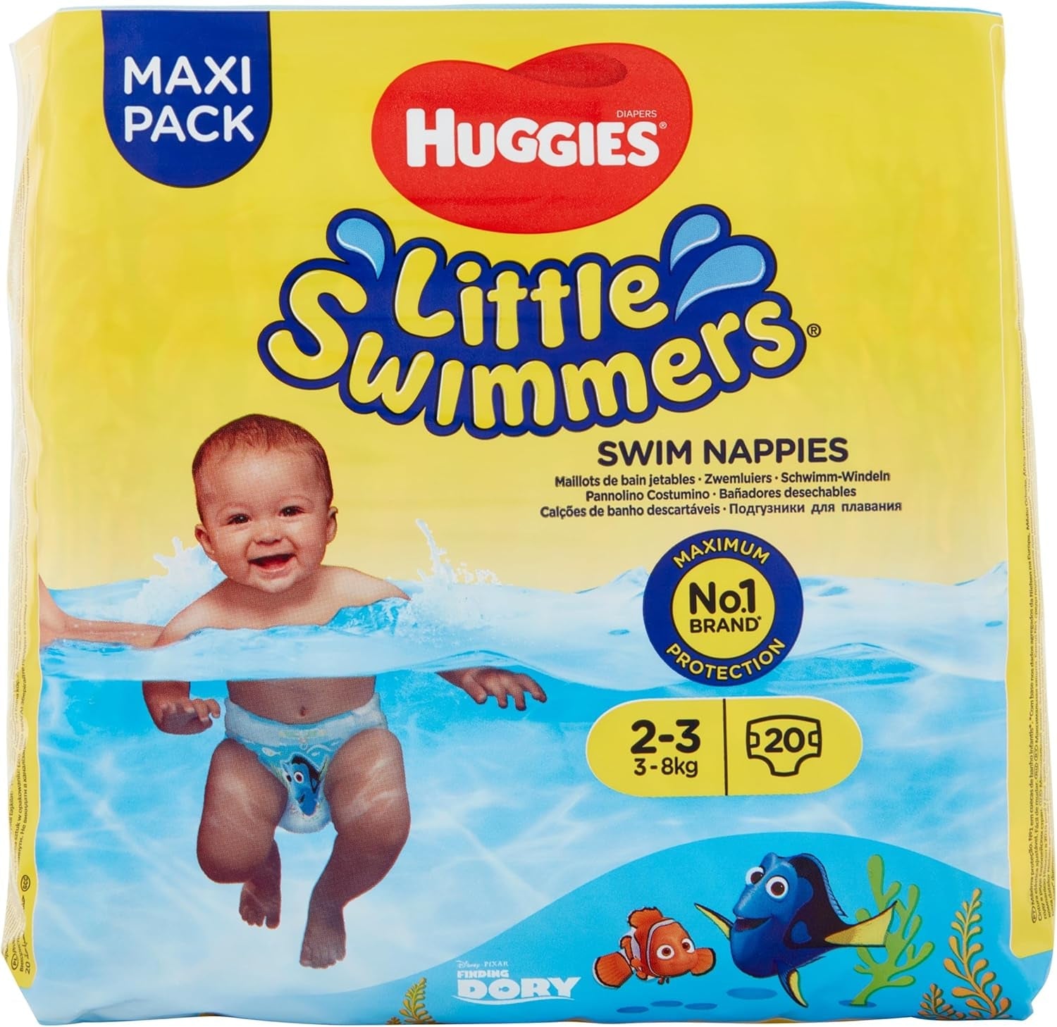 Huggies Little Swimmers Windeln, Größe 2–3 (3–8 kg), 1 Packung (1 x 20 Stück)