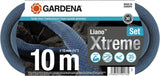 Gardena Liano Xtreme 1/2 Zoll 10m Set: Extrem robuster Textil-Gartenschlauch für Innenwasserhähne mit leichtem, wetterfestem PVC-Innenschlauch (18460-20)