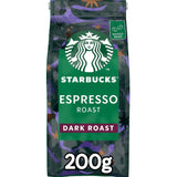 STARBUCKS Espresso Roast, Black Roast, ganze Kaffeebohnen, 200 g (6er-Pack)