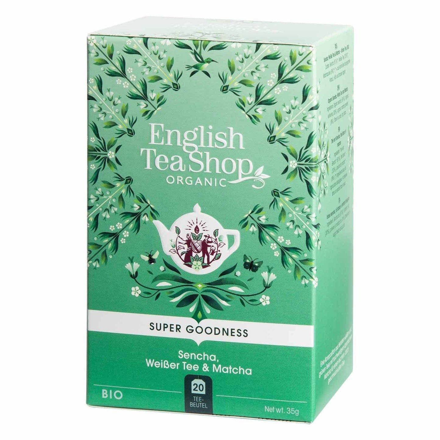ETS - Sencha, weißer Tee und Matcha, BIO, 20 Teebeutel #
