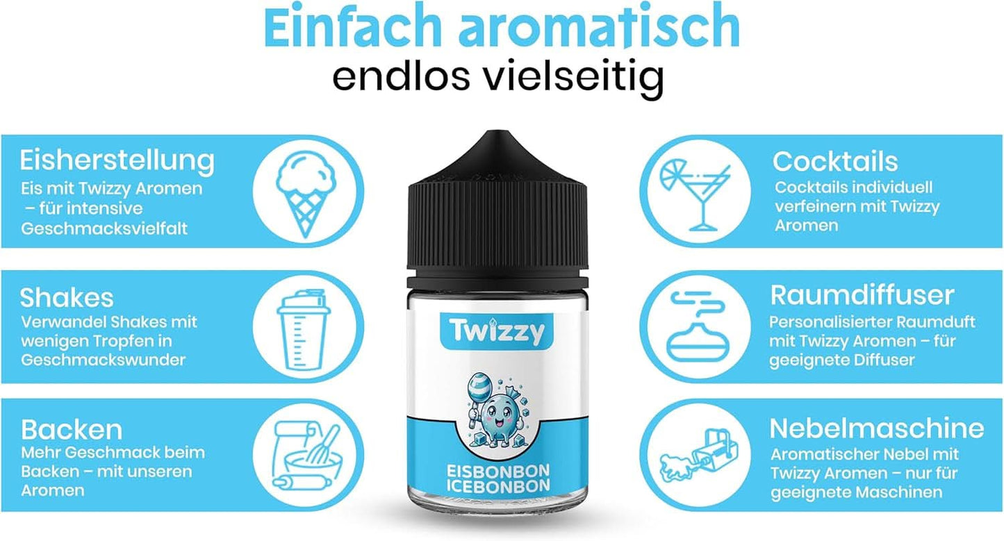 Twizzy Concentrated Ice Candy Aroma, 60 ml Aromen Naty Shop