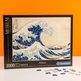 Clementoni 39378 Hokusai – Die große Welle – 1000-teiliges Puzzle, Museumssammlung, Geschicklichkeitsspiel für die ganze Familie, buntes Dehnspiel, Puzzle für Erwachsene ab 14 Jahren. Puzzle Naty Shop