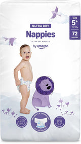 Amazon Ultra Dry Windeln, Größe 3 (4–9 kg) – Monatsbox, Weiß, 172 Stück (2 Packungen à 86 Stück) (ehemals Mama Bear, identisches Produkt)