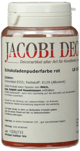 Cake Company Fettlöslicher Pulverroter Farbstoff (1 x 25 g) | Ideal zum Färben von Lebensmitteln mit Metallic-Effekt