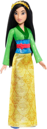 Mattel DISNEY Prinzessin Aurora – Puppe mit typischem Outfit, abnehmbaren Schuhen und Tiara, glitzerndem Oberteil und abnehmbarem gemustertem Rock, langes stylebares Haar, HLW09 Naty Shop Mulan Dolls
