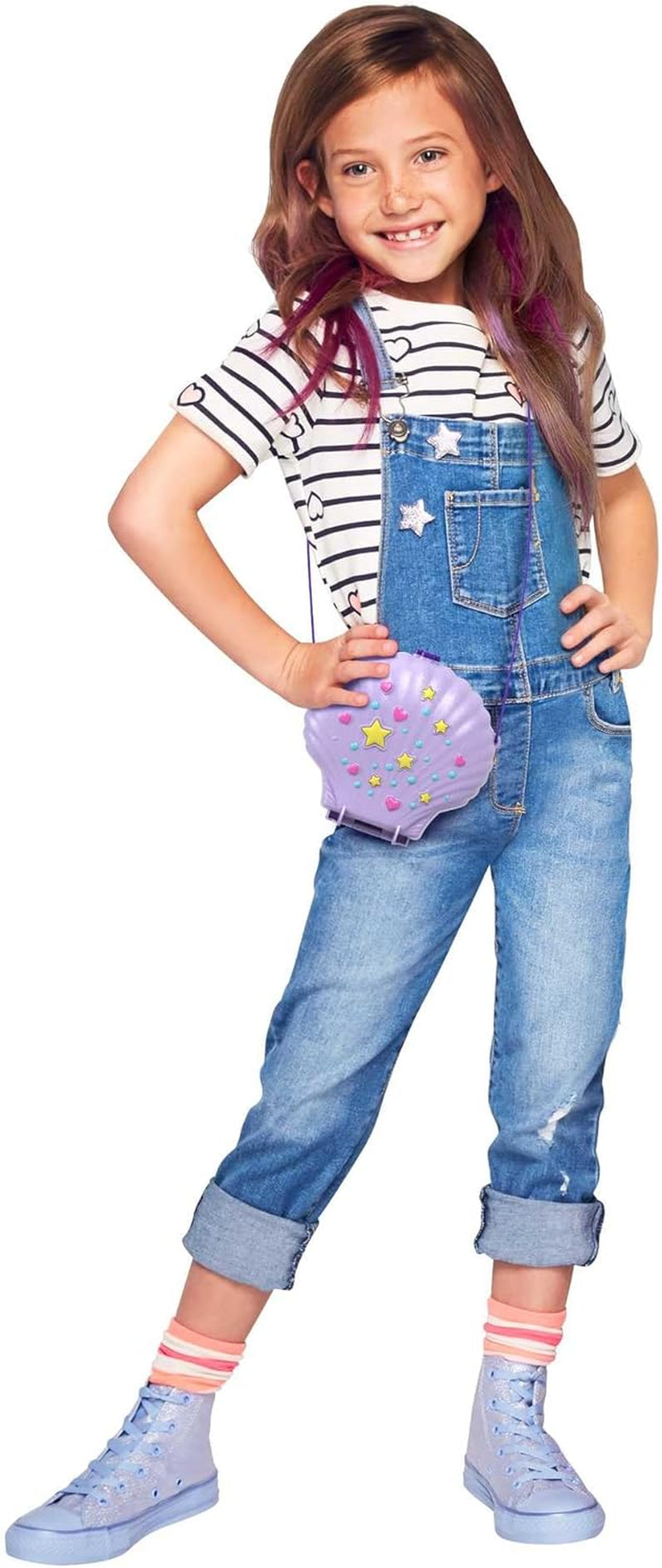 Polly Pocket Sarg Wickeltasche aus Muscheln unter Wasser 2 Puppen 1 U-Boot Polly Pocket Meerjungfrau Spielzeug 4 Jahre altes Spielzeug GNH11 Naty Shop Puppen