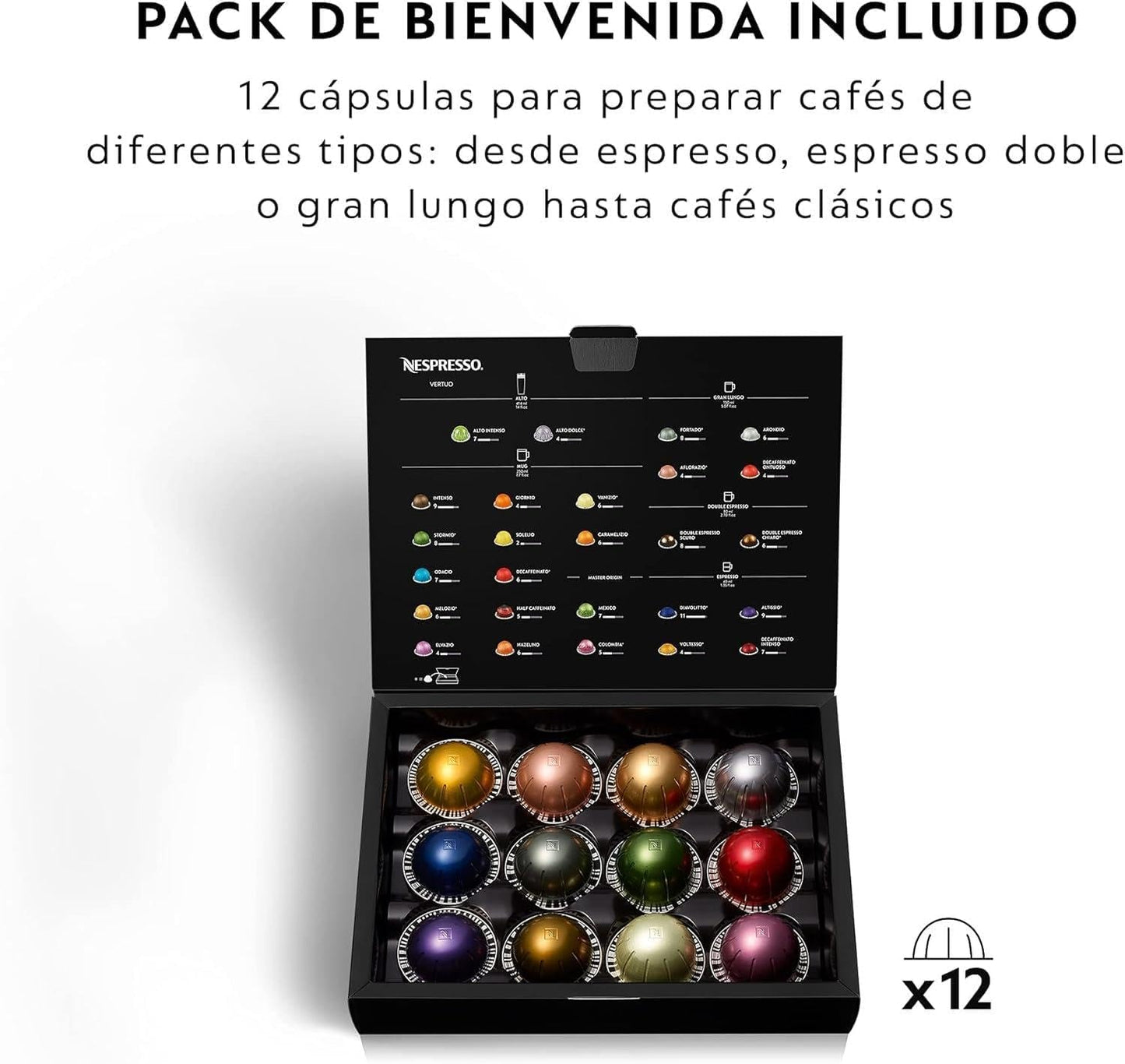 Nespresso-Kaffeemaschine De'Longhi Vertuo Next, ENV120.BM, mattschwarz