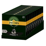 Kaffeekapseln Espresso Ristretto, Intensität 12 von 12, 10 x 20 Getränke & Kaffeekapseln Lungo Decaffeinato- Intensität 6- 200 Nespresso-kompatible Kapseln, 10er Pack, 10 x 20 Getränke
